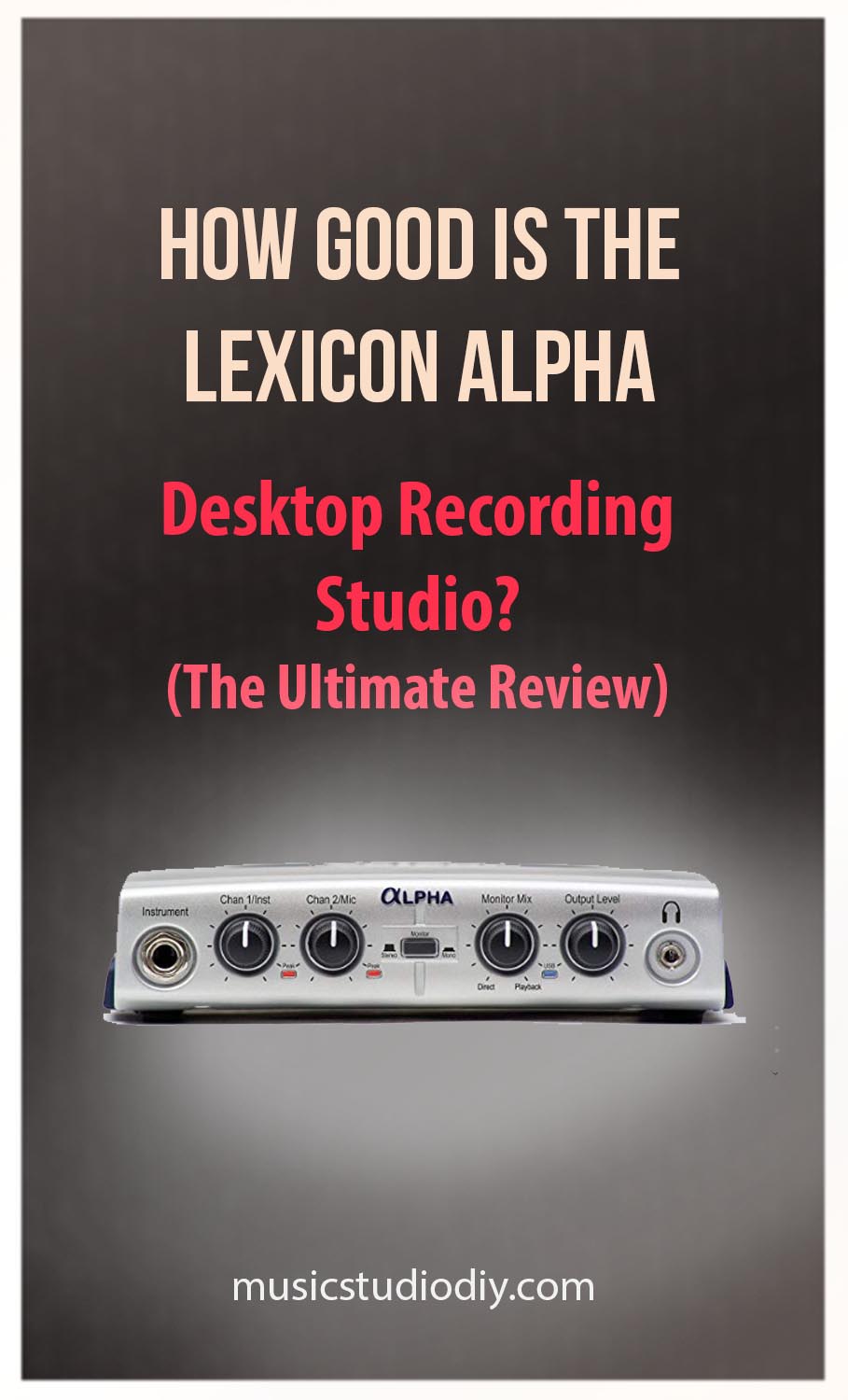 Lexicon Alpha Desktop Recording Studio