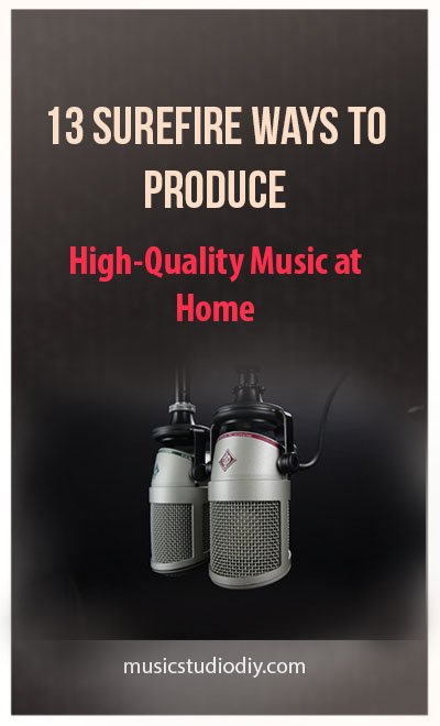 produceer thuis muziek van hoge kwaliteit